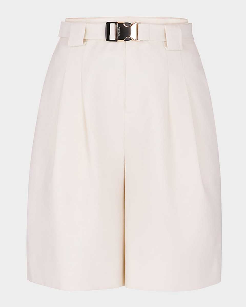 Belinda Belted Wide-Leg Shorts